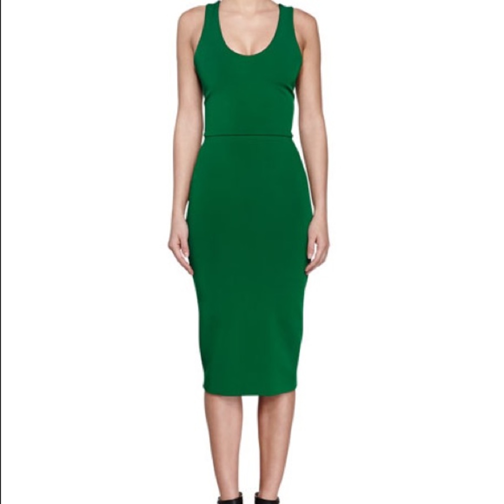 👗👗👗👗Victoria Beckham V-Back Ponte Sheath Dress